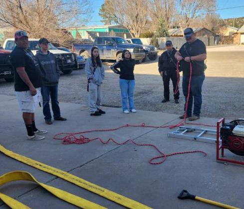 Milan Volunteer Fire Fighters Train