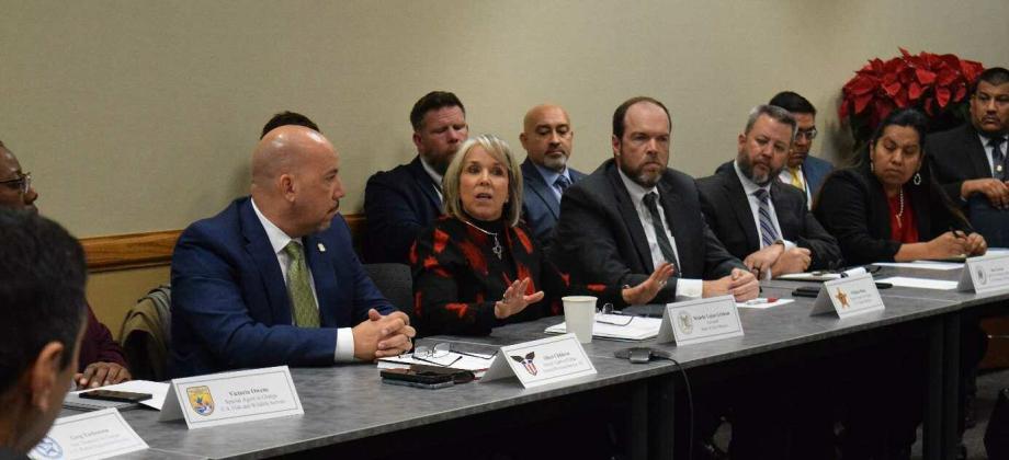 United States Attorney for the District of New Mexico, Alexander M.M. Uballez, along with federal prosecutors from the United States Attorney’s Office (USAO), hosted a crucial meeting last week that brought together key figures in the fight against violent crime in the state. The meeting, held in Albuquerque, included New Mexico Governor Michelle Lujan Grisham and representatives from 13 federal agencies that serve the state including the Federal Bureau of Investigation. Courtesy Photo