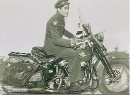 Pvt. SamAntonio ofAcoma Pueblo pictured in uniform atop a military motorcycle during his service with the U.S. Army’s 200th Coast Artillery. Antonio was deployed to the Philippines just before World War II broke out, where he survived combat, capture, and three years as a prisoner of war. Courtesy Photo