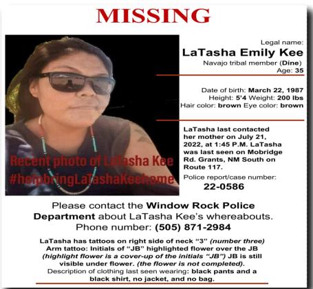 Missing Indigenous Woman from Grants