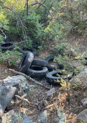 The Cibola Trail Alliance and Grants-Cibola County Chamber of Commerce are calling on Cibola residents to take care of the forest. CTA has removed several truckloads of tires, mattresses, and other rubber from the forest recently. While the removal of tires is a positive, the chamber and CTA are calling on locals to better care for their forest. Courtesy Photos