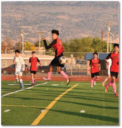 Grants High School sophomore Carlos Fernandez (4) shows off his skills at a recent home game at the Port of the Pirates. Franklin Romero - CC