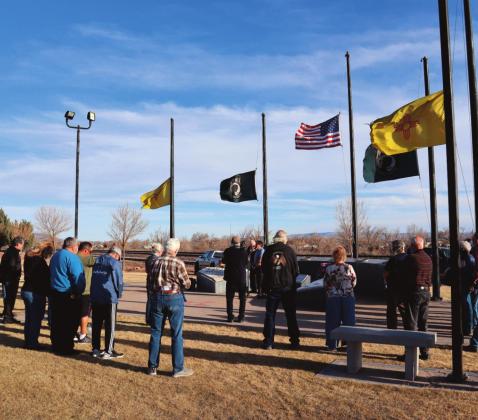 Community members gather at Vietnam Veterans Memorial Park, located on 1551 West Santa Fe Avenue, to honor and pray for those who served in the Vietnam War for National Vietnam War Veterans Day. Kylie Garcia - CC