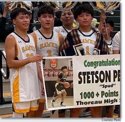 Congratulations to Stetson Perry (Navajo), out of Thoreau High School in New Mexico, who scored his 1,000th career points February 9.