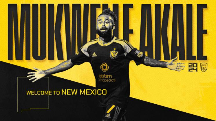 New Mexico United Announces Signing of Goal-Scoring Forward Mukwelle Akale