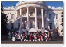 Pueblo potters visiting the Whitehouse ca. 1969 Photo by Lee Marmon