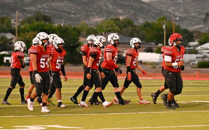 The Grants High School Pirates handily defeated the Espanola Sundevils 54-0 last week to improve to 31. They will host Kirtland Central (1-3) this Friday at the Port of the Pirates in their next game. Franklin Romero - CC