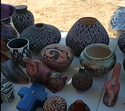 Acoma Artistry – Handmade pottery and ornaments from Acoma Pueblo add tradition and craftsmanship to the weekly market. Diego Lopez - CC