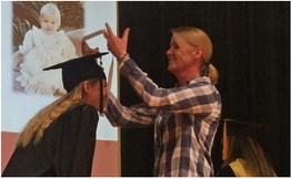 Kimberly Gutierrez was pinned by her mother Brooke Haynes, RN.