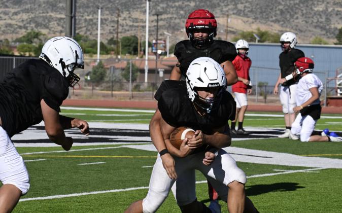 Franklin Romero - CC Grants High School Pirates are training as the season begins.
