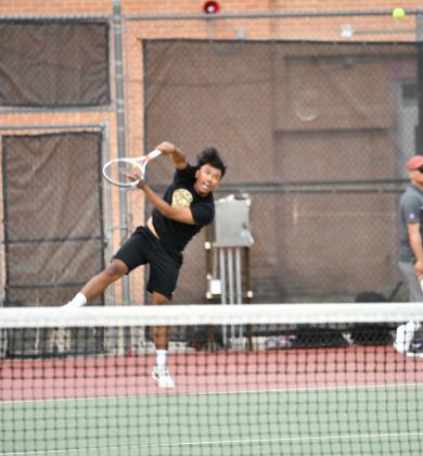 The Grants High School Boys’ and Ladies’ tennis teams are wrapping up districts with the Lady Pirates tennis team currently 4-5, 2-2. They will host St. Pius on Tax Day, April 15. (4-5,2-1). The GHS Boys’ tennis team 2-8, 2-3 will also be hosting the St. Pius (4-7, 1-2) on April 16. Franklin Romero - CC