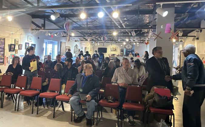 Attendees fill the Double Six Arts Gallery in Grants on Monday, Jan. 19, 2026, for the 20th Annual Dr. Martin Luther King Jr. Celebration, which featured student essays and a dance by the San Rafael 76ers. Diego Lopez - CC