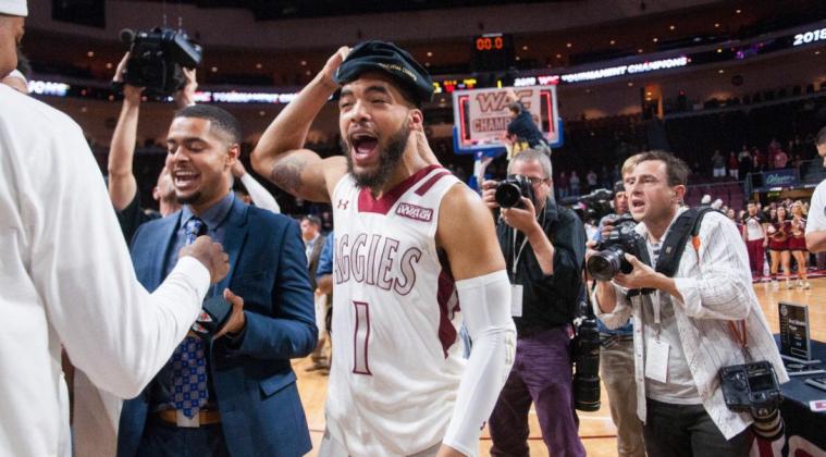 Last week, Shunn Buchanan made it official that he will be back in crimson and white, but in a different role. Photo by NM State Athletics Media Relations