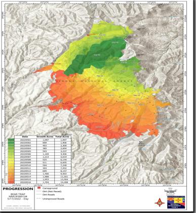 May 17 Bear Trap Fire Update