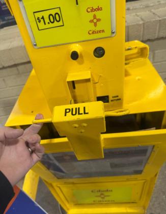 Cibola Citizen Newspaper Machine Damaged