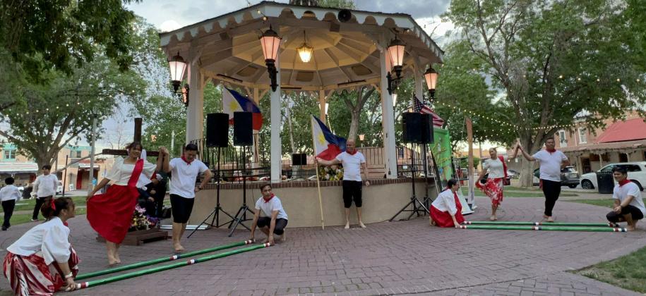 Tinikling dancers excite the audience with their gripping performance. Courtesy Photo