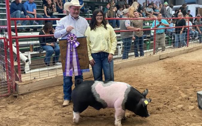 Grand Champ Hog - Liliana Gutierrez Courtesy Photo