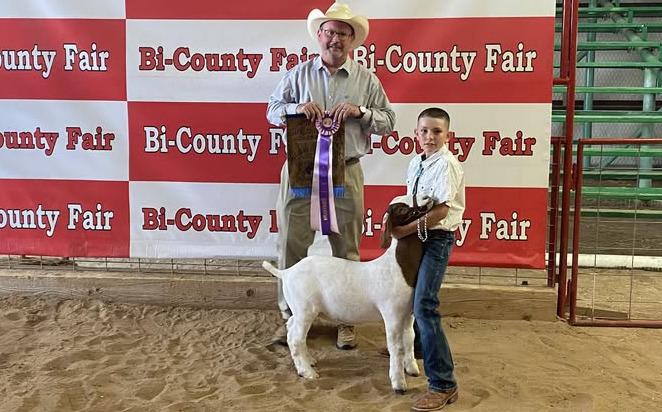 Res. Grand Champ Goat - Jase Elkins Courtesy Photo