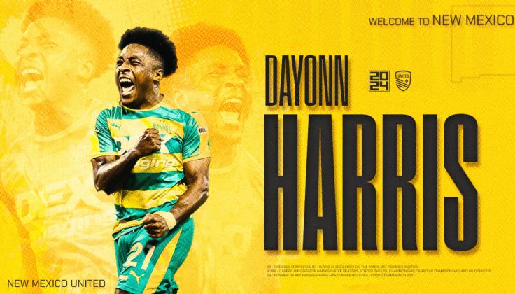 New Mexico United Announces Acquisition Of Dynamic Dayonn Harris