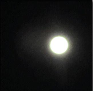 This blue moon was seen from the Village of Milan on August 31