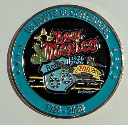 Angela Baca said, “We tied our anniversary in with the New Mexico, 66 Centennial, and then the United States 250th birthday. We have coins that celebrate Route 66 and we have the tshirts that will celebrate all three together on one.” Amerika Rougemont - CC