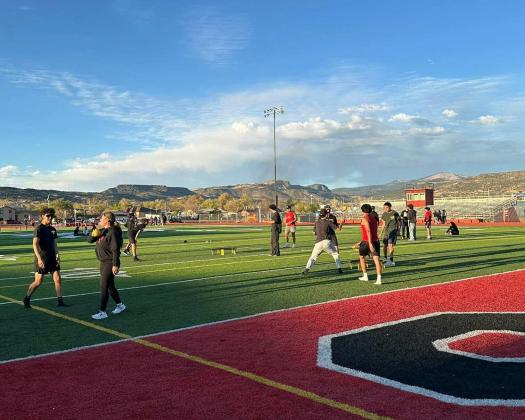 Grants High School Holds Bonfire for Prom
