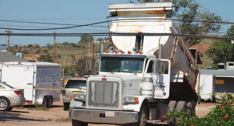 In the morning of August 31, a dump truck made contact with power lines, resulting in the disruption of power for many area residents and businesses as well as damaging power poles. Scott Ford - CC