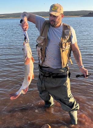 Santos Rodriguez caught three tiger muskie using Joe’s Flies on June 6. Courtesy Photo