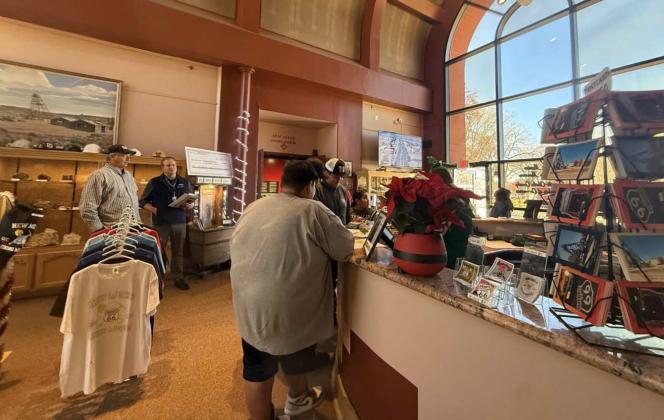 Residents of Grants still celebrated their community despite the Dec. 13 Holiday Light Parade being closed. Pictured here, the New Mexico Mining Museum opened its doors for tours and educational experiences. Courtesy Photo