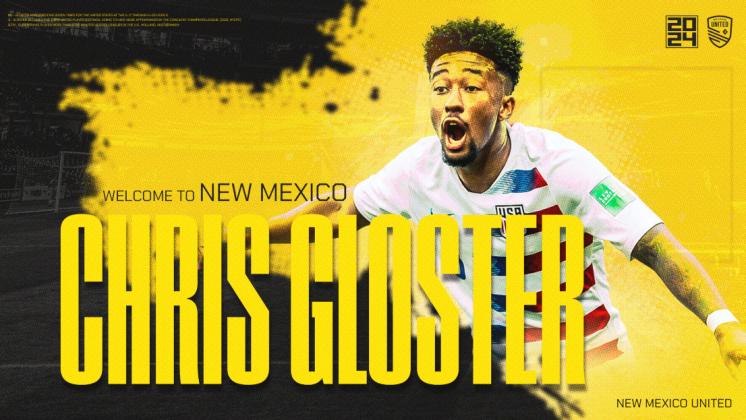 New Mexico United Announces Signing of Chris Gloster