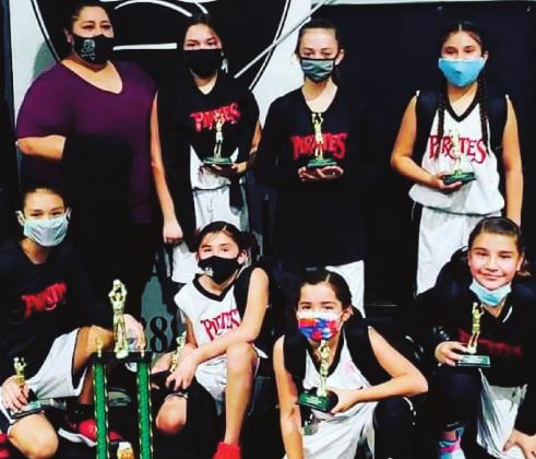The Grants Lady Pirates AAU team won the CHAMPIONSHIP