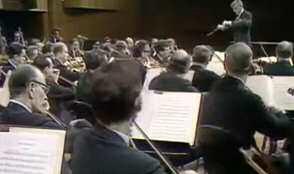 Bernstein leads the orchestra in the 1st Movement of Beethoven’s Fifth Symphony. Courtesy Photo