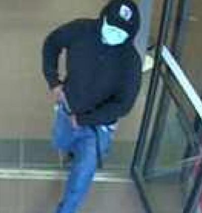 The Black Cap Bandit robbed Wells Fargo in Grants on June 7, exactly a month after the Red Shoe Robber attacked the same bank. The FBI is actively seeking the bandit, call 505-889-1300 if you have information on this robbery. Courtesy Photo