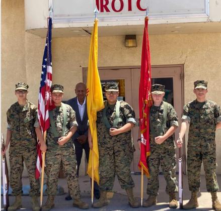Gunnery Sergeant John Hollins has led the Laguna-Acoma MCJROTC Program, and now he is stepping up to fill in the position at Grants High School. With his leadership, and the enthusiastic desire of his students to bring the program back to the top of its power, the team is shaping up for a productive 2022-2023 school year. Courtesy Photo