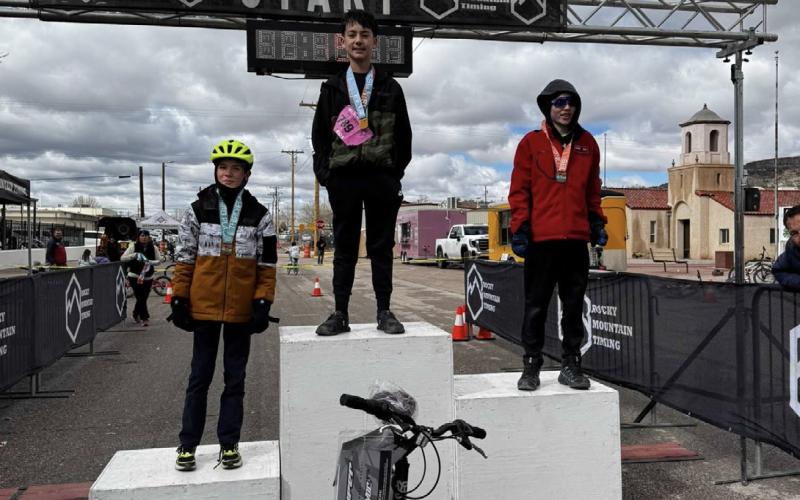 Mount Taylor Kids Quadrathlon 2026 Podium Finishers