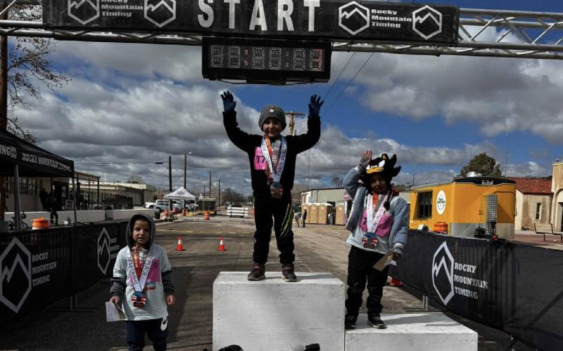 Mount Taylor Kids Quadrathlon 2026 Podium Finishers