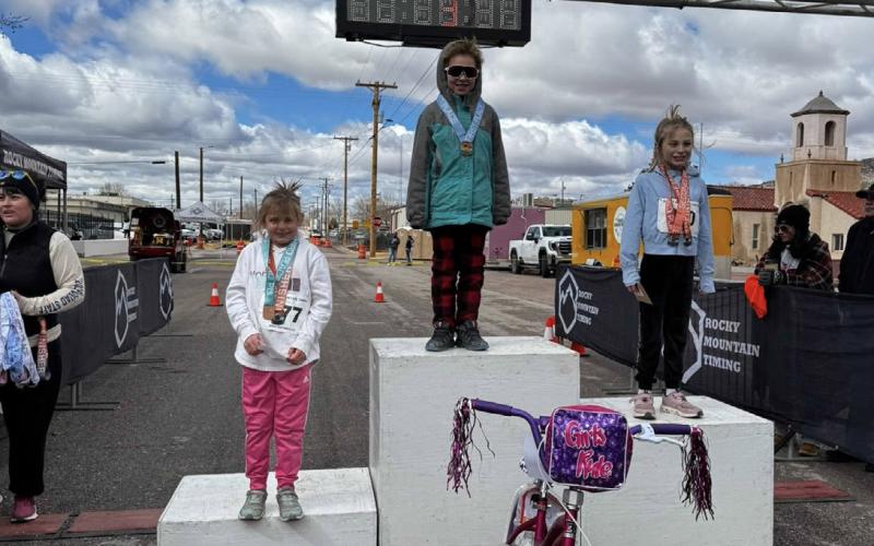 Mount Taylor Kids Quadrathlon 2026 Podium Finishers
