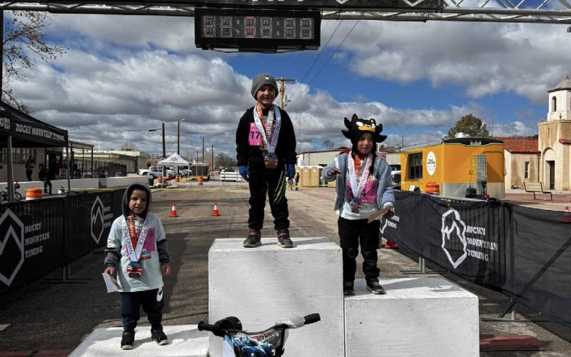 Mount Taylor Kids Quadrathlon 2026 Podium Finishers