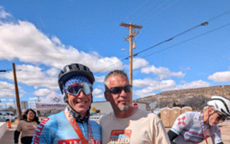 First Place Quad Winner Brian Smith with Mayor Erik Garcia Sylvia Anzures Gonzales - CC