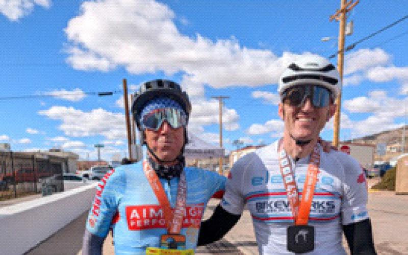 First Place Quad Winner Brian Smith from Gunnison, CO with Second Place Quad Winner Timon Fish from Albuquerque, NM Sylvia Anzures Gonzales - CC