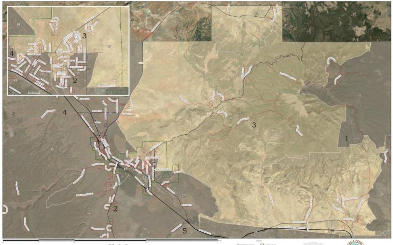 A map of Cibola County Commission District 3, one of two commission seats scheduled for election in 2026. Only voters residing within District 3 boundaries will vote in the District 3 commission race, and only residents from District 3 can run to represent this area. Courtesy Photo
