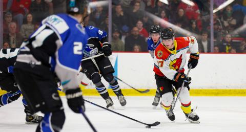 New Mexico Ice Wolves forward Ryan Seelinger Photo by Zach Price.