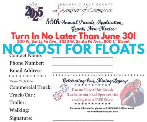 Grants Gears Up for the 85th Annual Fourth of July Parade and Celebration