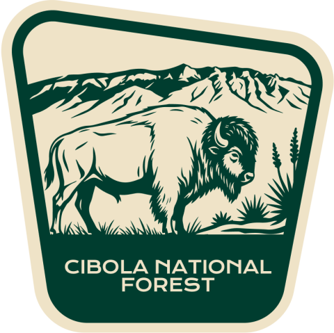 Courtesy of the National Forest Foundation and U.S. Forest Service The Cibola National Forest badge available through the new National Forests and Grasslands Passport features a bison, reflecting the forest’s namesake. “Cibola” is the Spanish word for a female bison, according to the U.S. Forest Service.