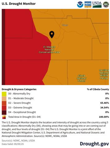 Drought Persists in Cibola Despite Rain and Storms