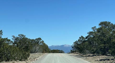 Mount Taylor as Seen from Pole Canyon, Coming Down from Mount Sedwick