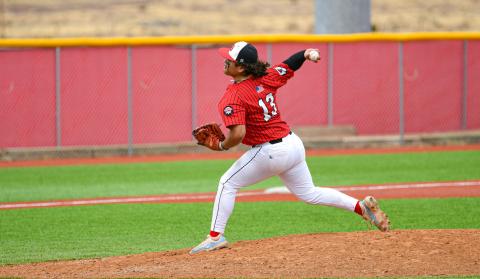 Take me out to the ball game! The Pirate baseball team is sitting in second place in the state standings just behind Artesia (14-6-0). The Pirates just came off a 5-2 district win of the Valencia High School (913, 1-4) last week. In this file photo pitcher senior Niko Young shows off his talent at the mound. Franklin Romero - CC