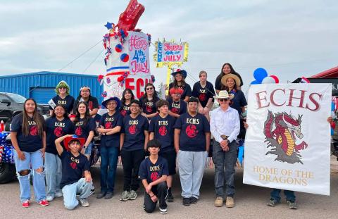 Grants Cibola County School District’s Early College High School was the 2026 Independence Day Parade winner. Courtesy Photo
