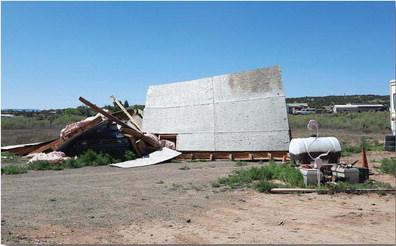 High Winds Flip Home off Foundation