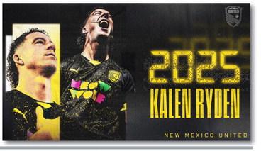 Captain Kalen Returns! New Mexico United Announces Return of Kalen Ryden for 2025 Season
